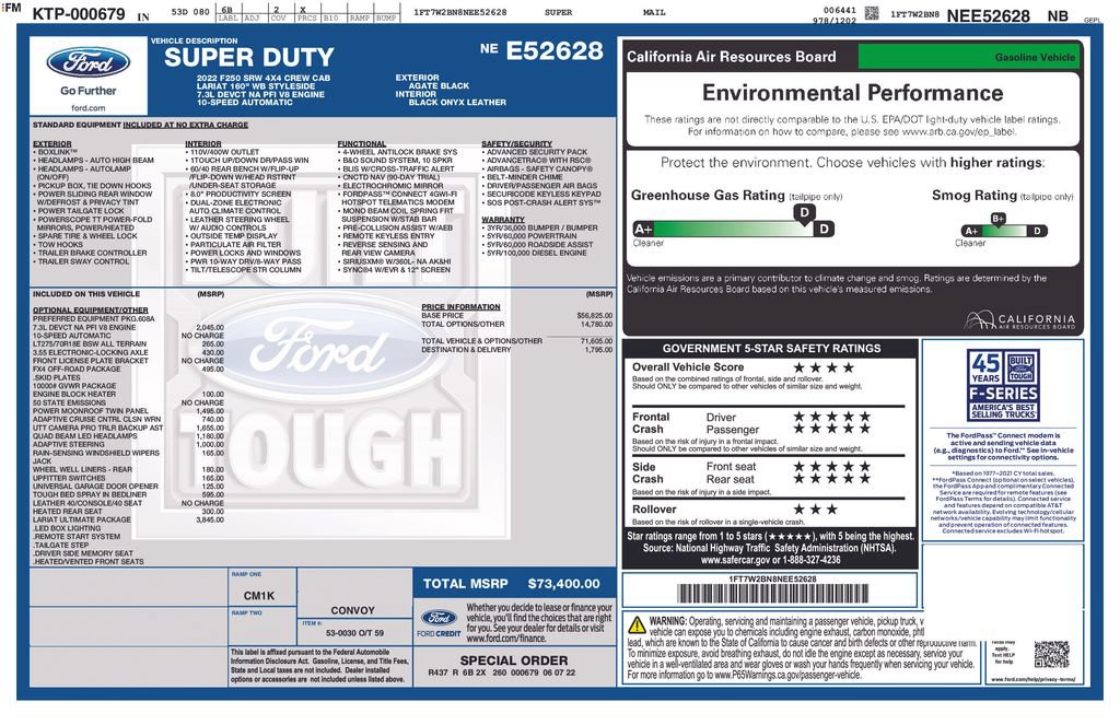 Used 2022 Ford F250 Lariat w/ Lariat Ultimate Package AWD/4WD image 27
