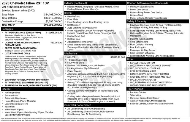 Used 2023 Chevrolet Tahoe RST w/ RST Performance Edition AWD/4WD image 20