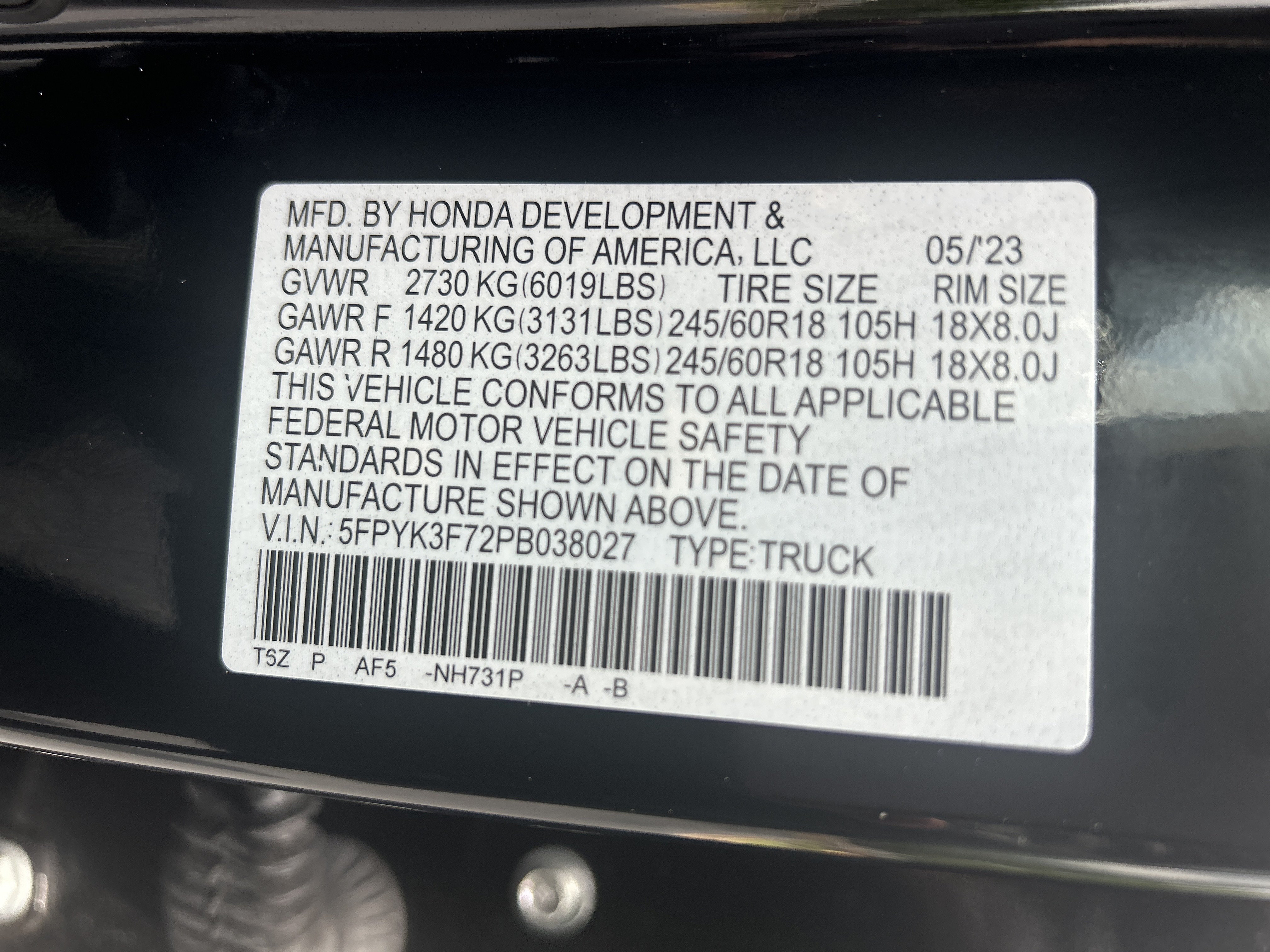 Certified 2023 Honda Ridgeline RTL-E image 36