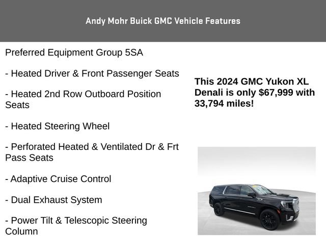 Used 2024 GMC Yukon XL Denali w/ Advanced Technology Package AWD/4WD image 12