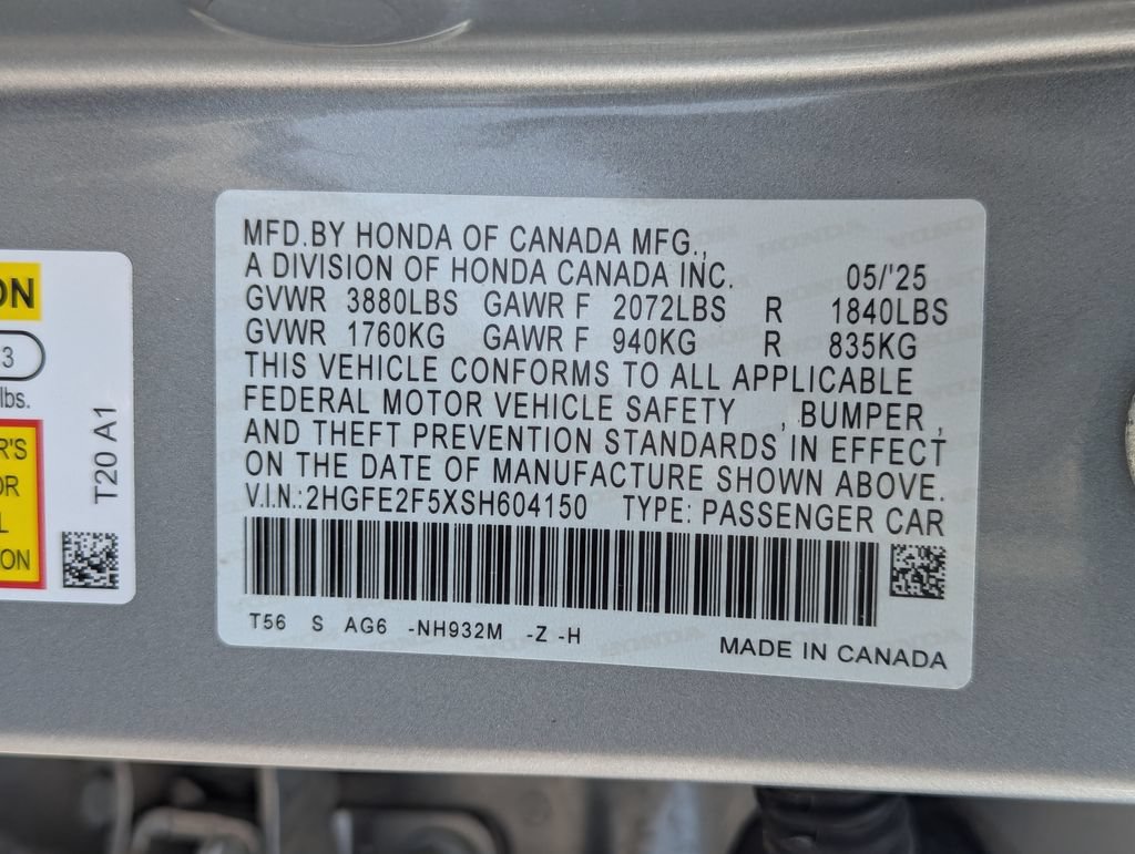 Used 2025 Honda Civic Sport image 32