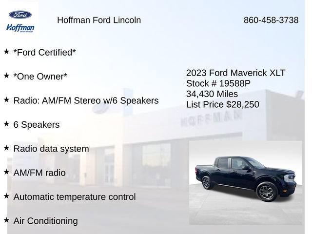 Used 2023 Ford Maverick XLT w/ Equipment Group 300A Standard AWD/4WD image 6