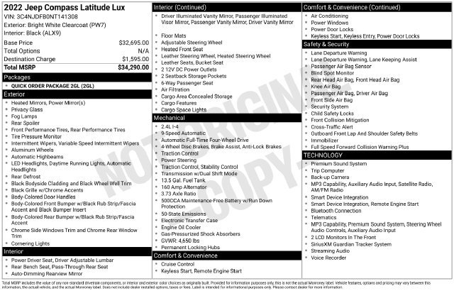 Used 2022 Jeep Compass Latitude AWD/4WD image 17