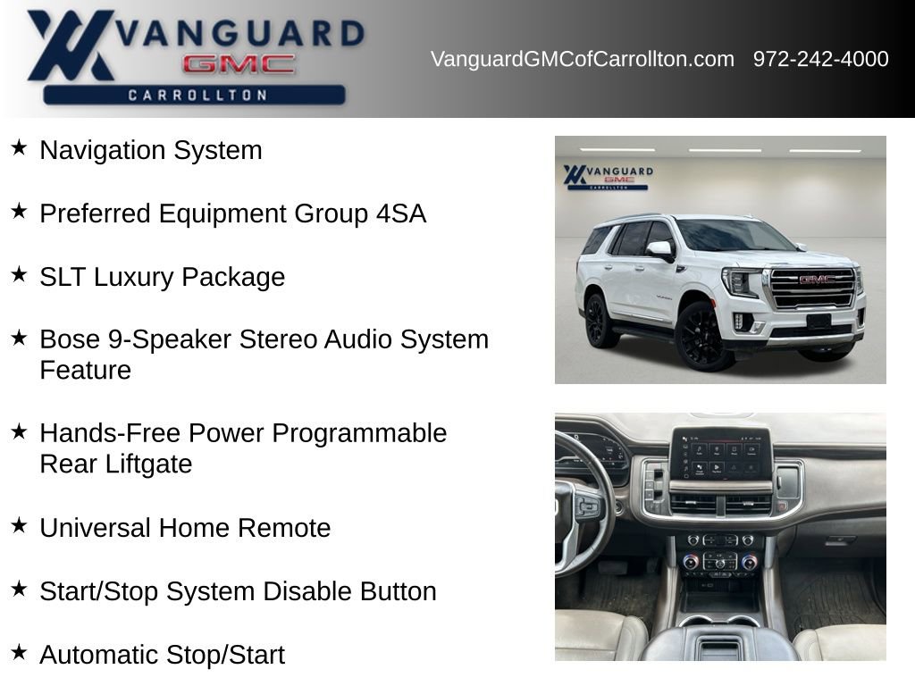 Used 2022 GMC Yukon SLT w/ SLT Luxury Package RWD image 6