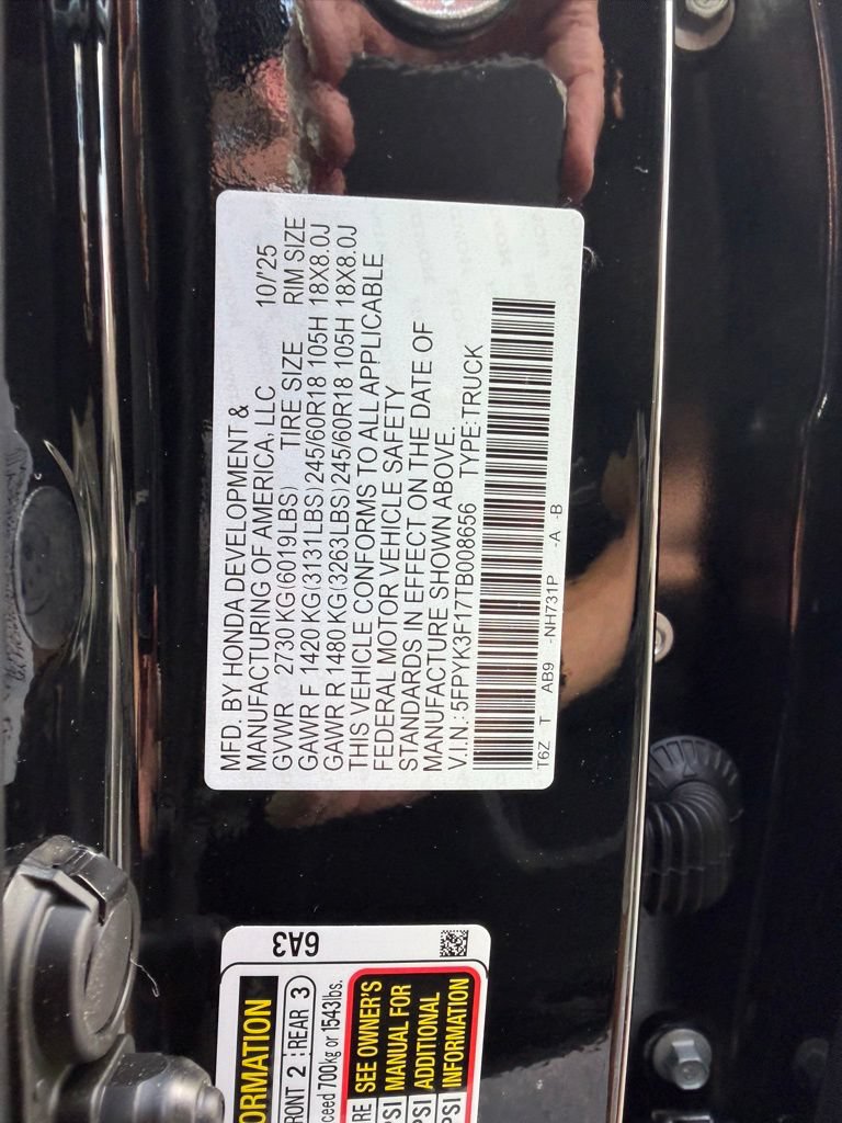 Certified 2026 Honda Ridgeline Sport image 31