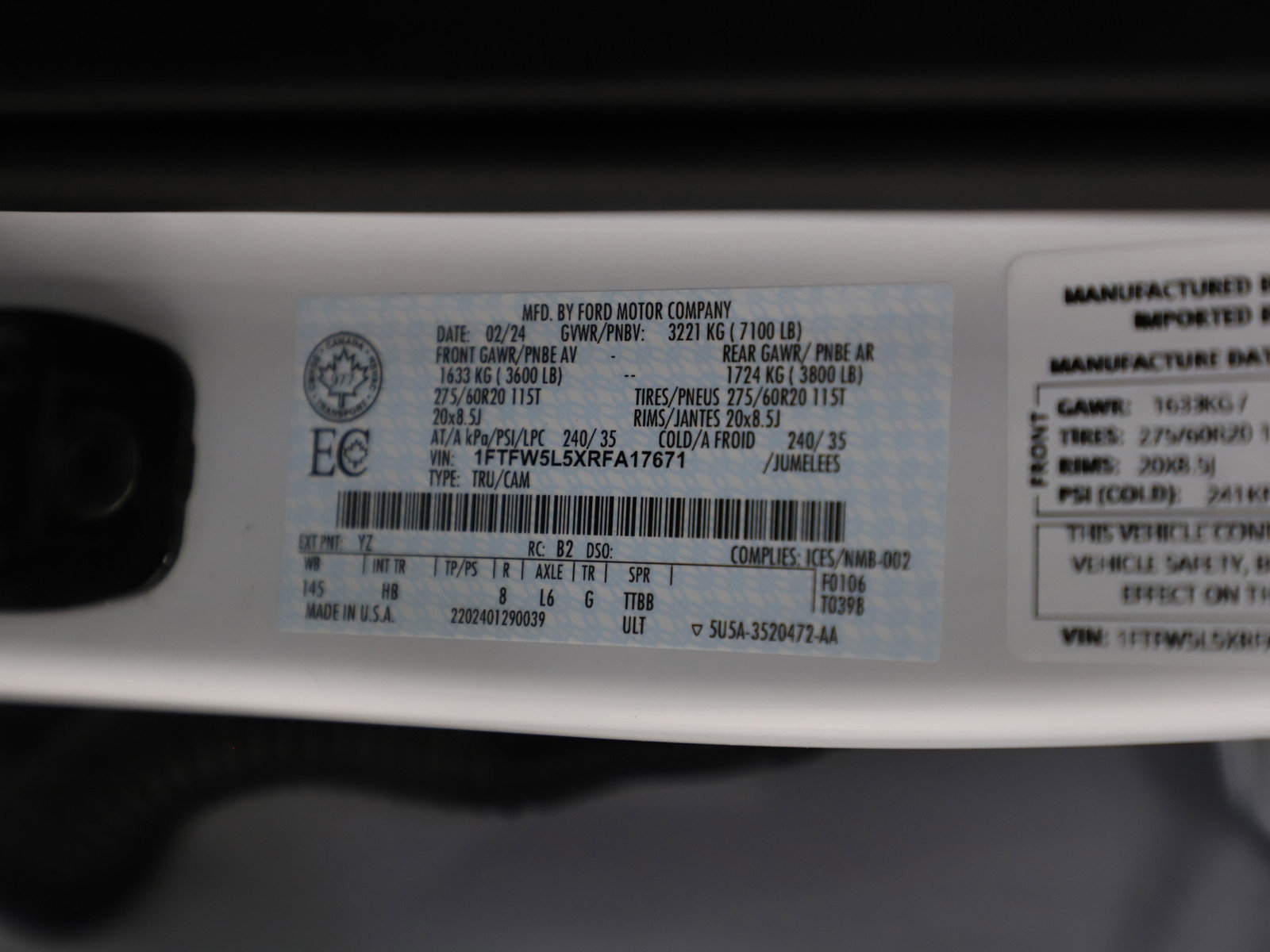 Used 2024 Ford F150 Lariat w/ Equipment Group 502A High image 27