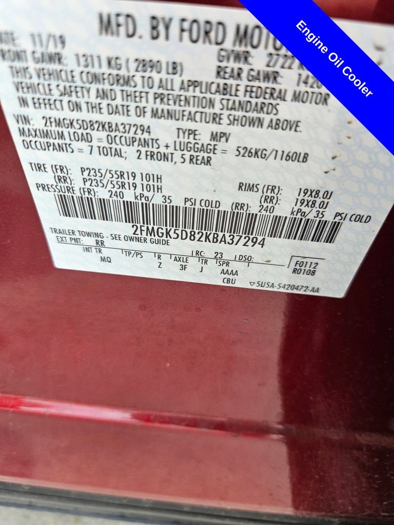 Used 2019 Ford Flex Limited w/ Equipment Group 301A FWD image 11