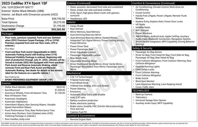 Used 2023 Cadillac XT4 Sport image 7