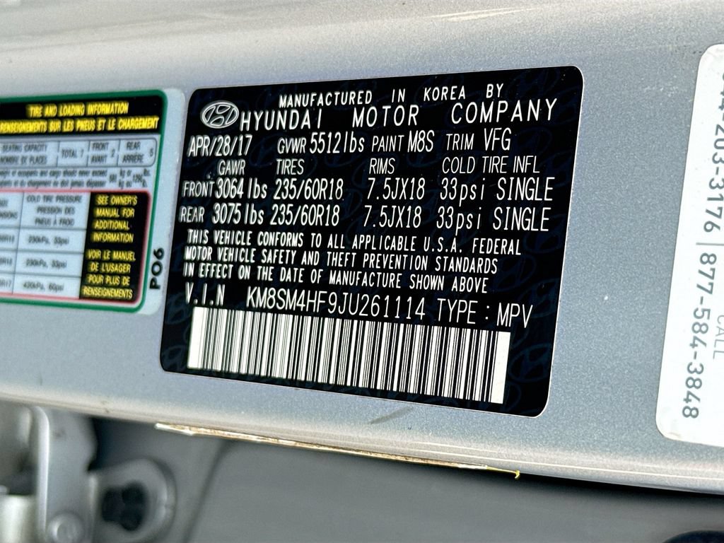 Used 2018 Hyundai Santa Fe SE w/ Cargo Package FWD image 34