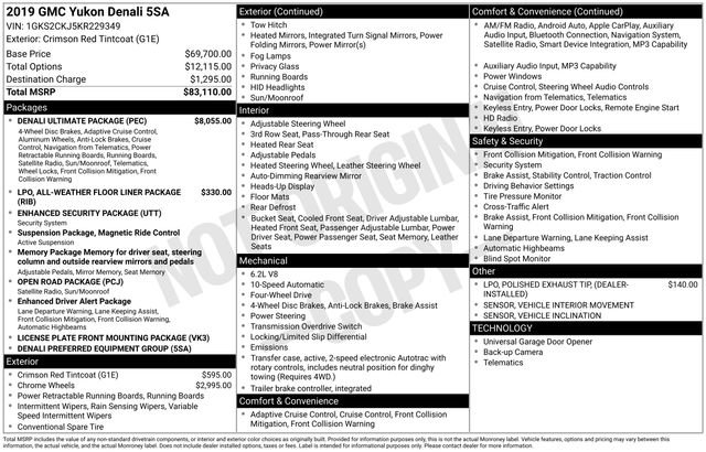 Used 2019 GMC Yukon Denali w/ Denali Ultimate Package image 26