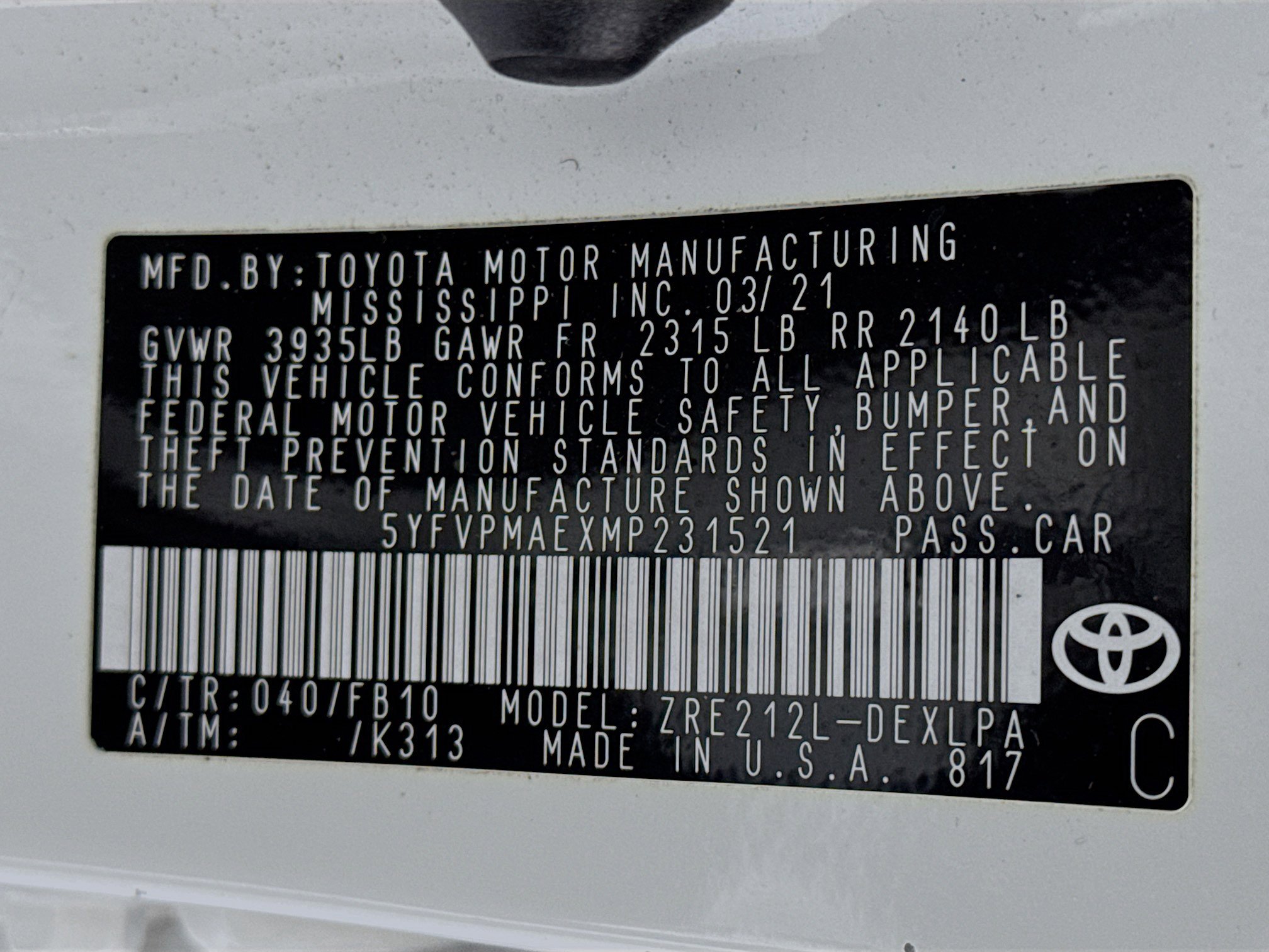 Used 2021 Toyota Corolla LE w/ LE Convenience Package image 29