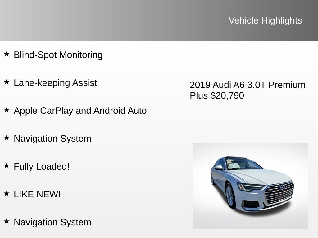 Used 2019 Audi A6 3.0T Premium Plus w/ Premium Plus Package image 8