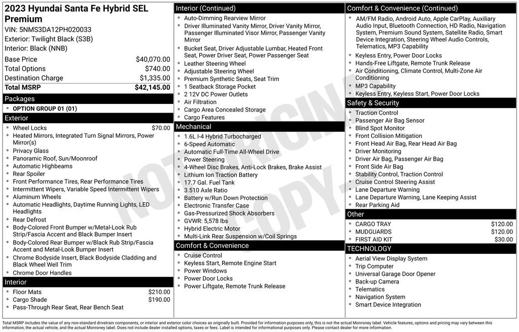 Certified 2023 Hyundai Santa Fe SEL Premium AWD/4WD image 7