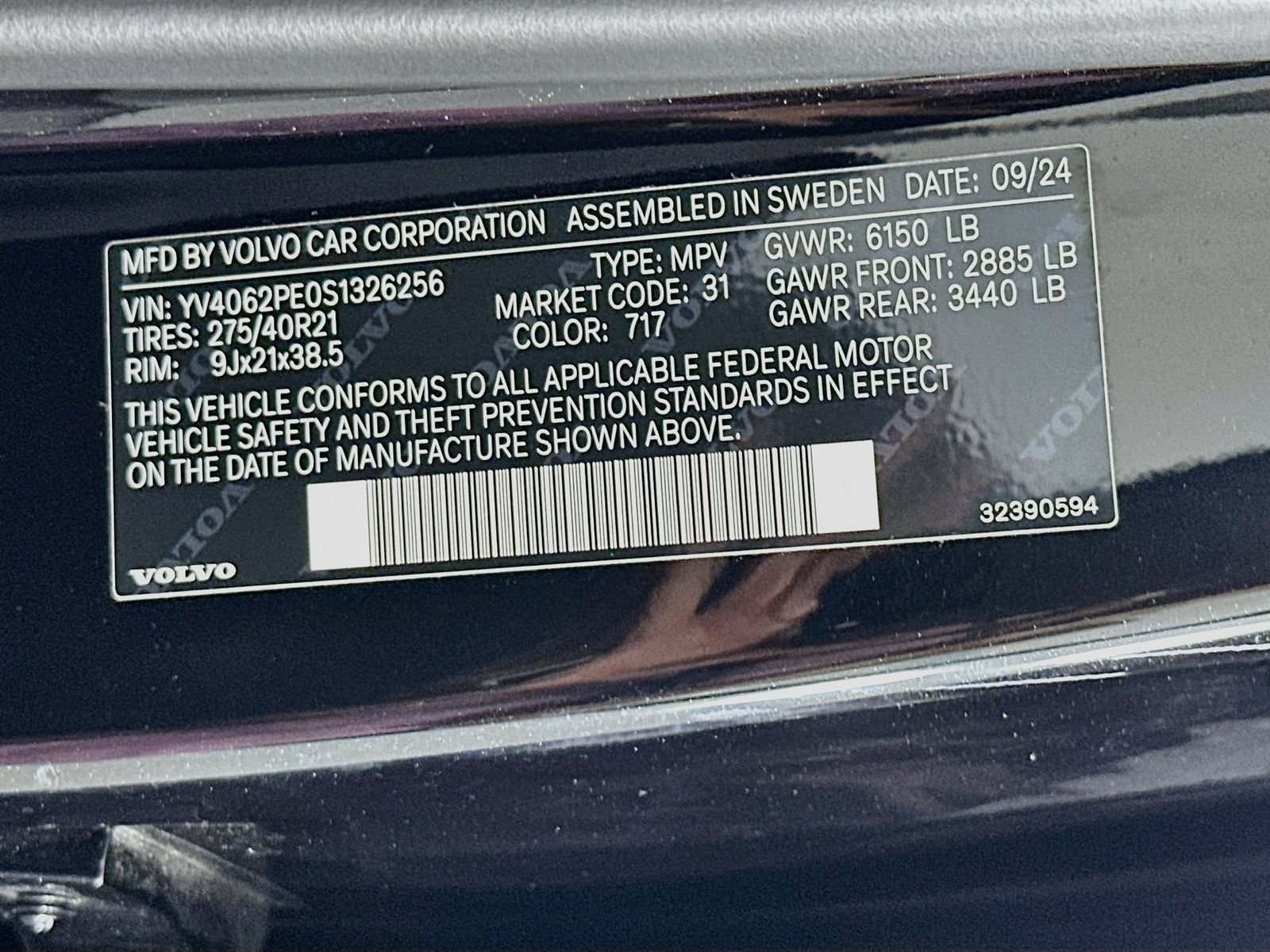 Used 2025 Volvo XC90 B6 Plus w/ Protection Package Premier AWD/4WD image 34