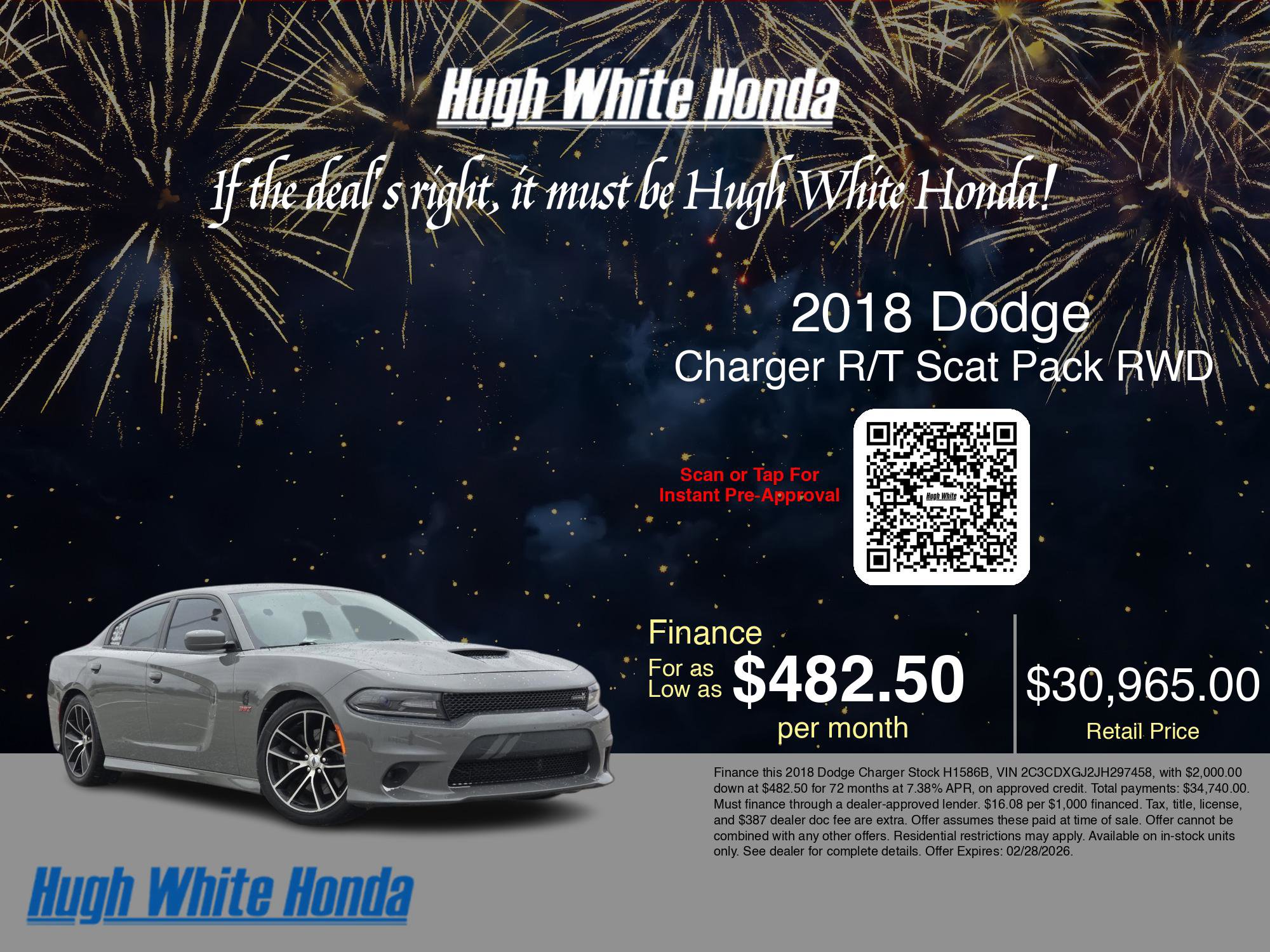 Used 2018 Dodge Charger R/T Scat Pack image 3