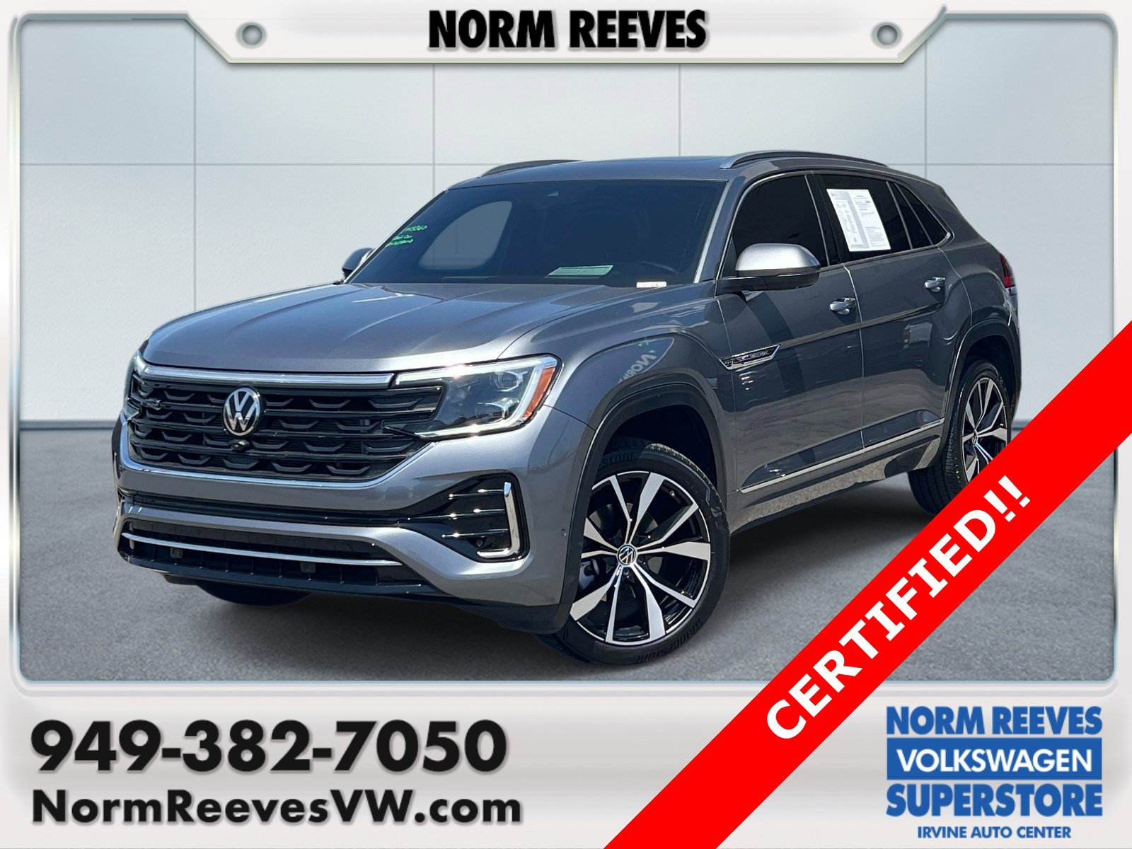 Certified 2024 Volkswagen Atlas Cross Sport SEL Premium R-Line AWD/4WD image 1
