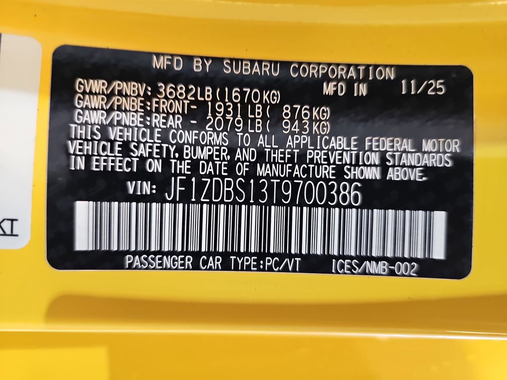 New 2026 Subaru BRZ Series.Yellow image 21