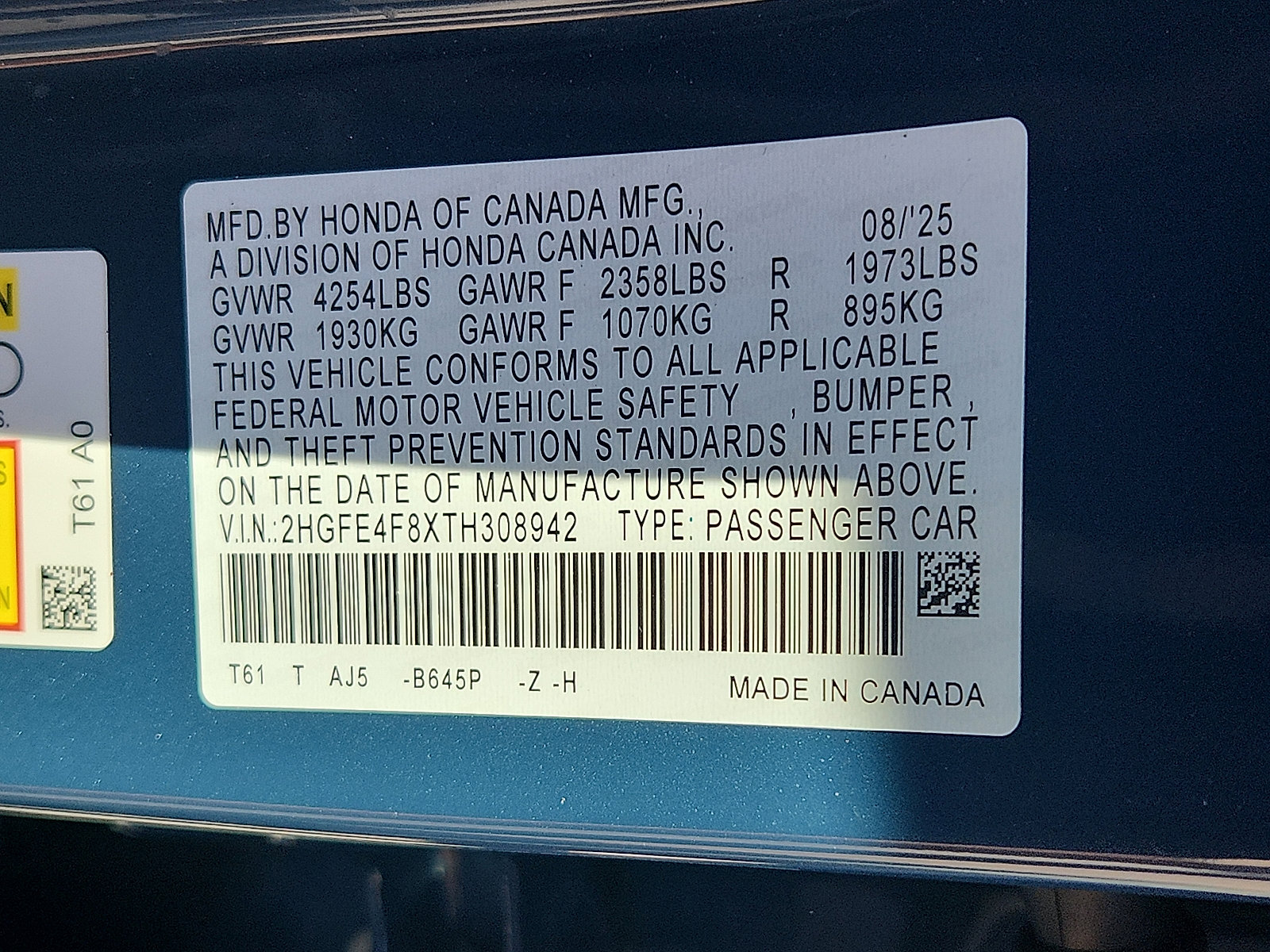 New 2026 Honda Civic Sport Touring image 18