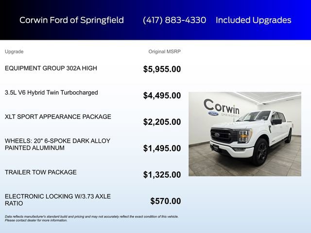 Used 2023 Ford F150 XLT w/ Equipment Group 302A High AWD/4WD image 6