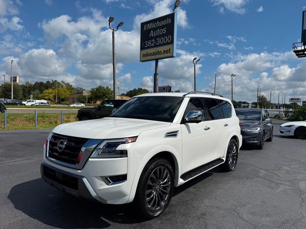 Used 2023 Nissan Armada Platinum w/ Captain's Chairs Package