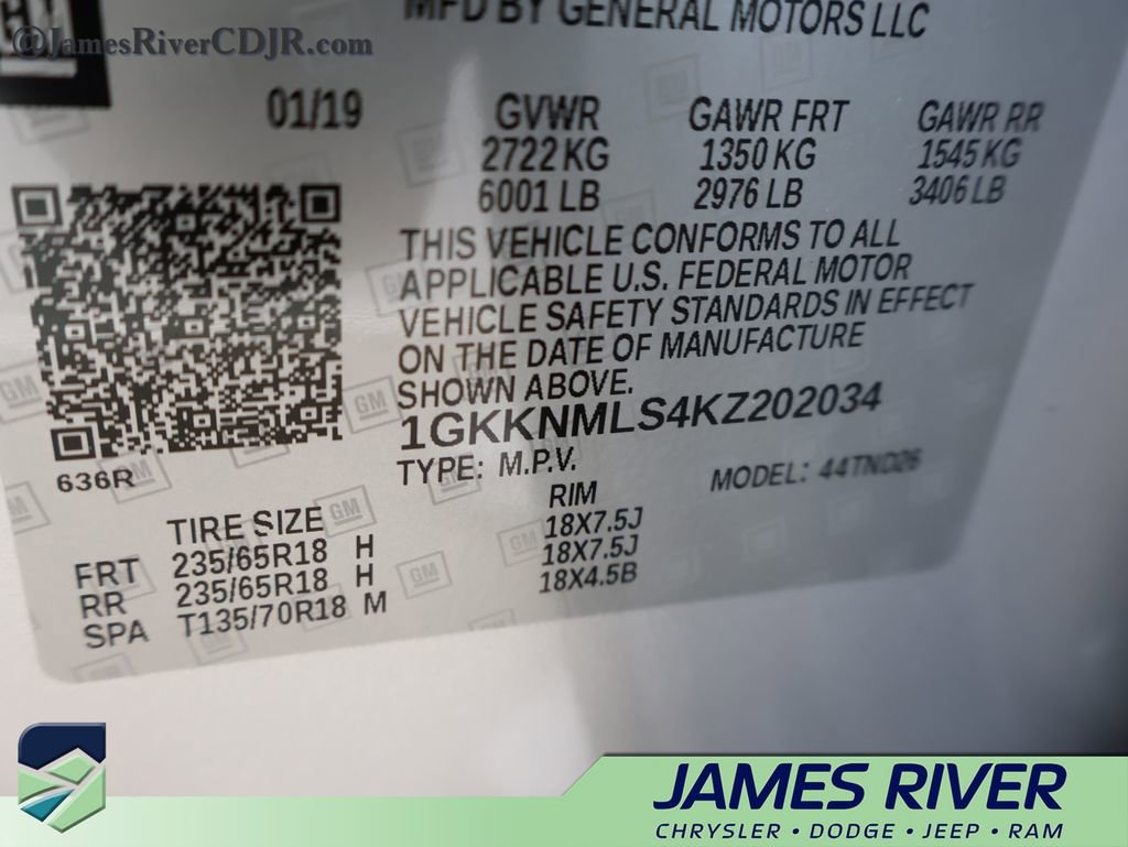 Used 2019 GMC Acadia SLT FWD image 41