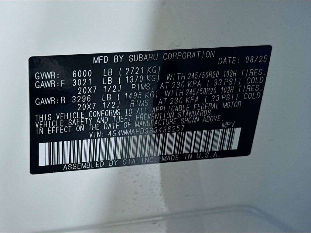 New 2025 Subaru Ascent Limited image 43