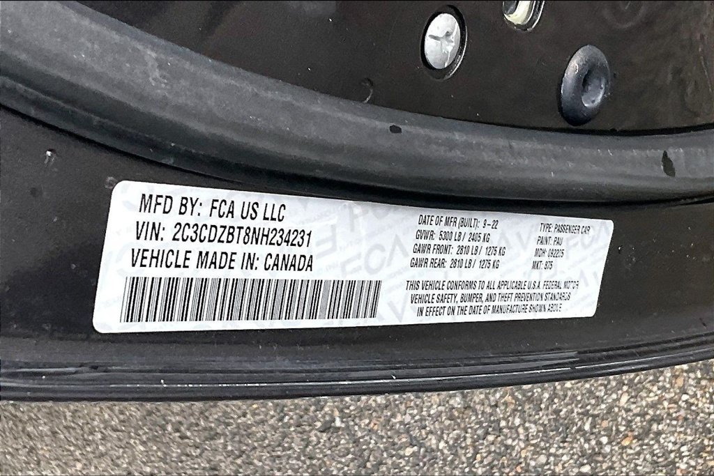 Used 2022 Dodge Challenger R/T w/ Blacktop Package RWD image 30
