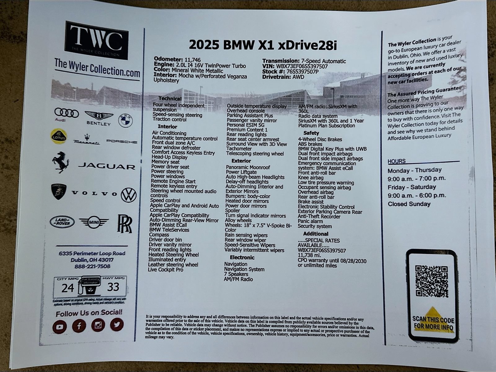 Used 2025 BMW X1 xDrive28i AWD/4WD image 46