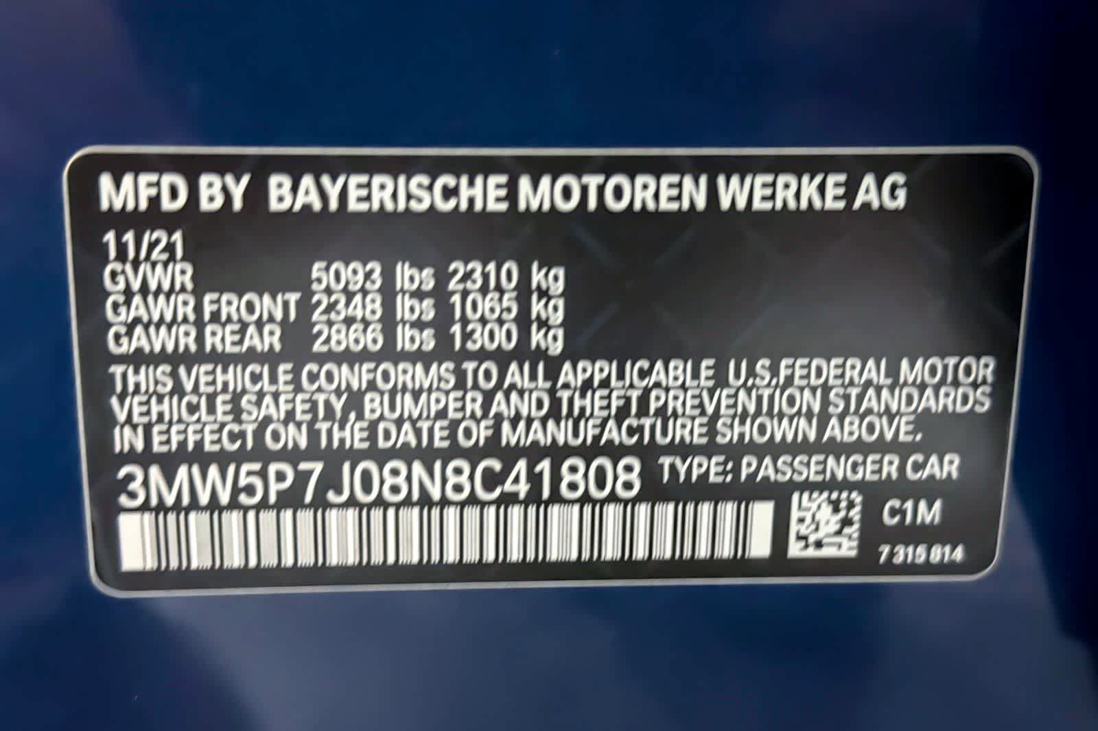 Used 2022 BMW 330e w/ Premium Package RWD image 29