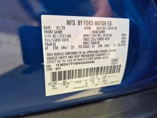 Used 2022 Ford Explorer Limited RWD image 25