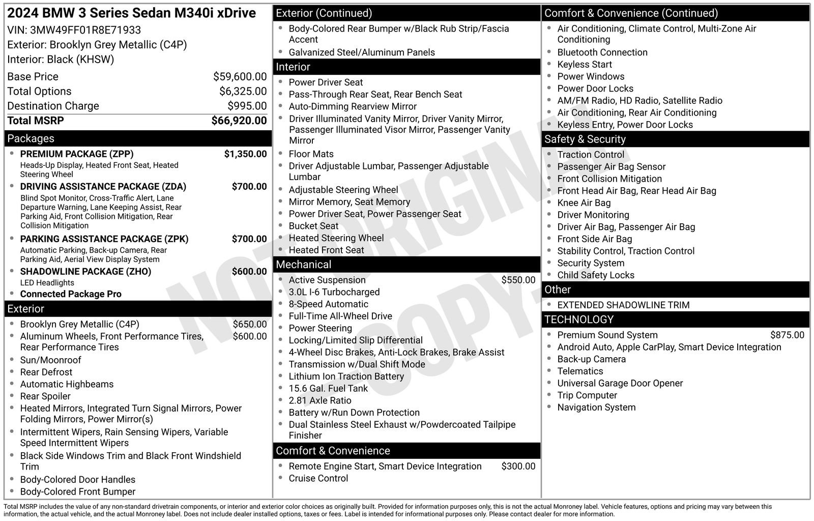 Used 2024 BMW M340i xDrive w/ Premium Package image 14