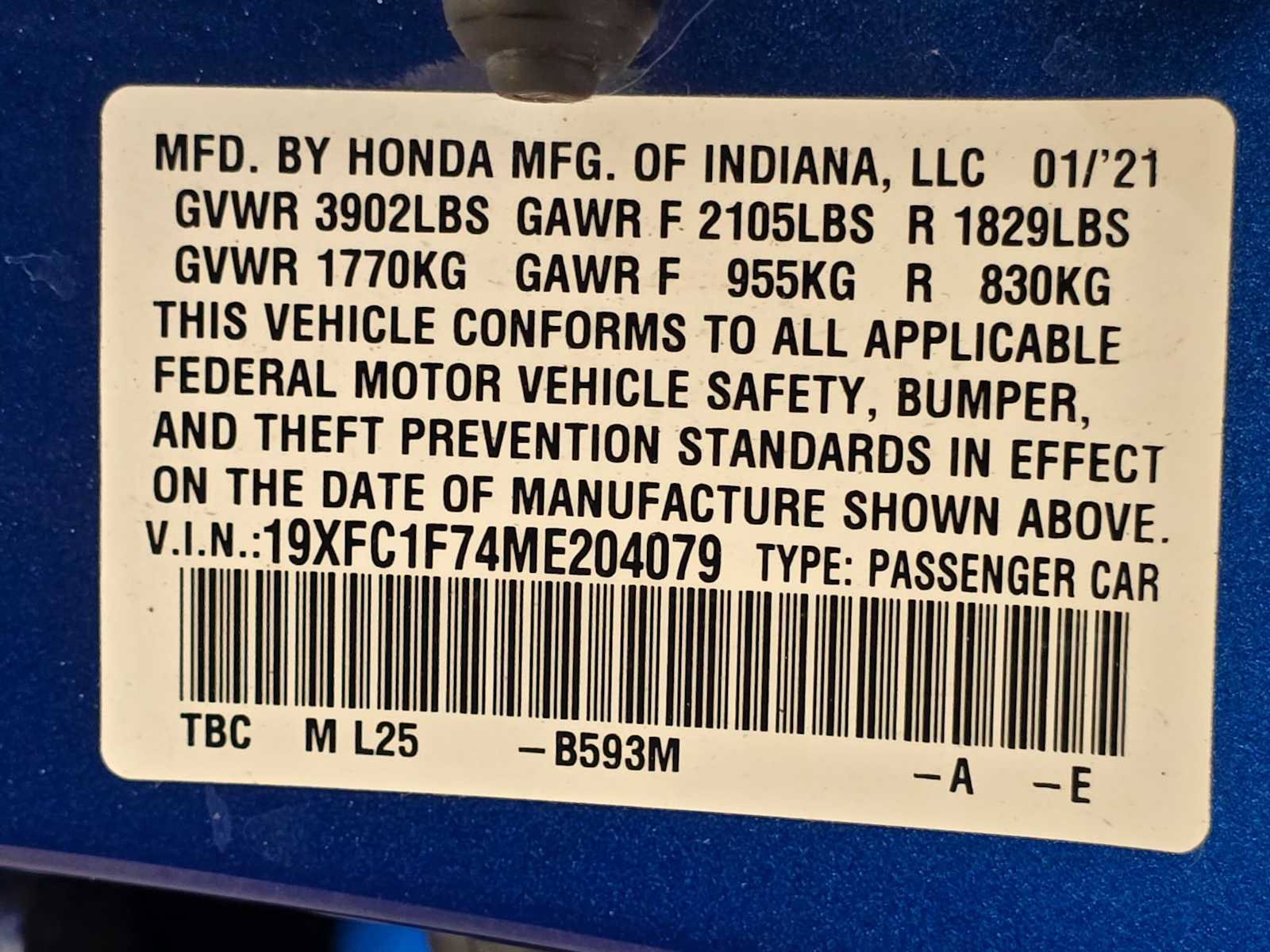 Used 2021 Honda Civic EX-L image 29