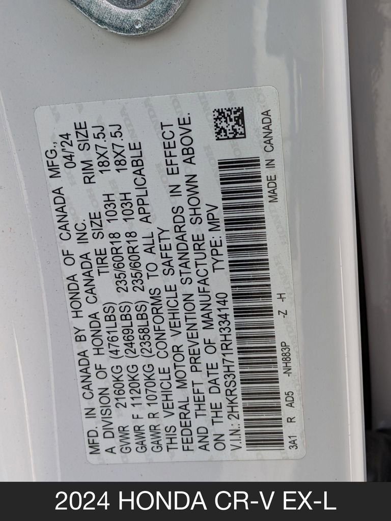 Used 2024 Honda CR-V EX-L image 27