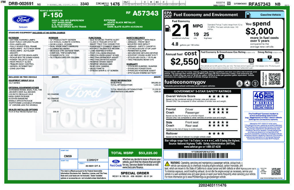 Used 2024 Ford F150 XLT w/ Mobile Office Package RWD image 47