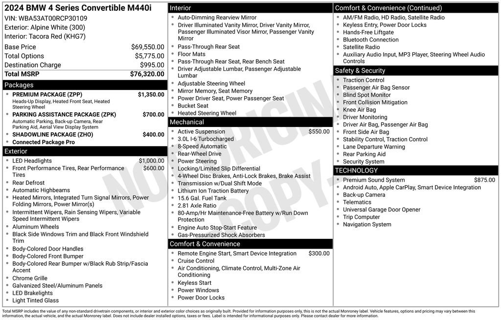 Used 2024 BMW M440i Convertible w/ Premium Package image 42