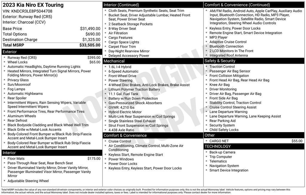 Used 2023 Kia Niro EX Touring image 2