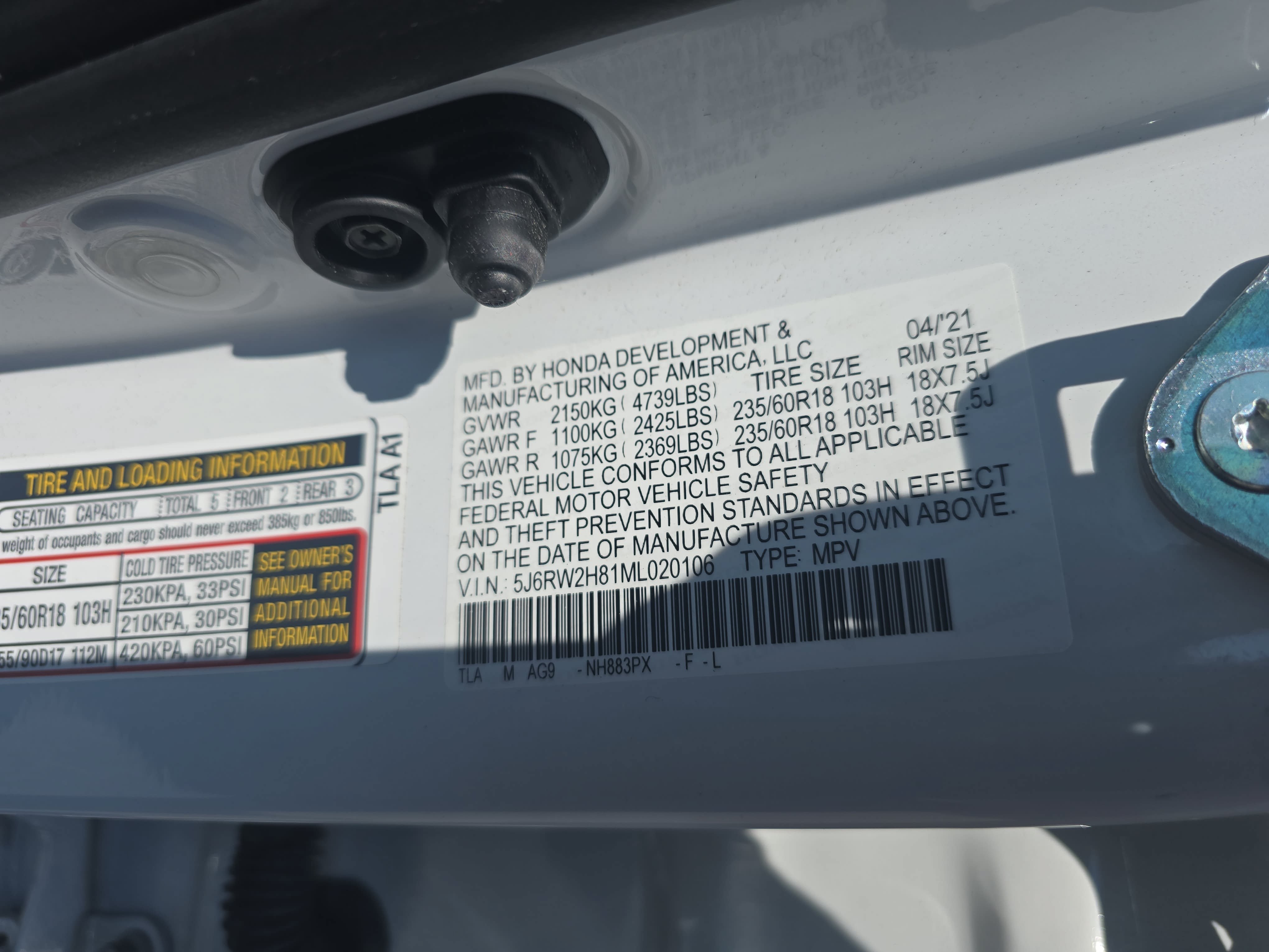Used 2021 Honda CR-V EX-L image 34
