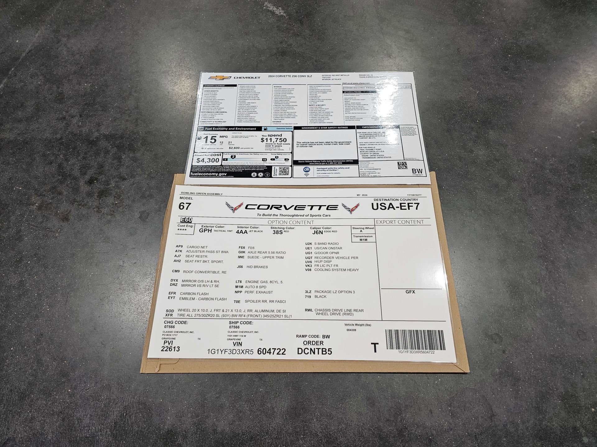 Used 2024 Chevrolet Corvette Z06 w/ Battery Protection Package RWD image 21