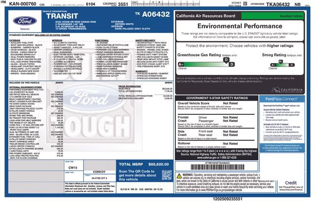 New 2026 Ford Transit 350 148 High Roof Extended DRW w/ Load Area Protection Package image 38