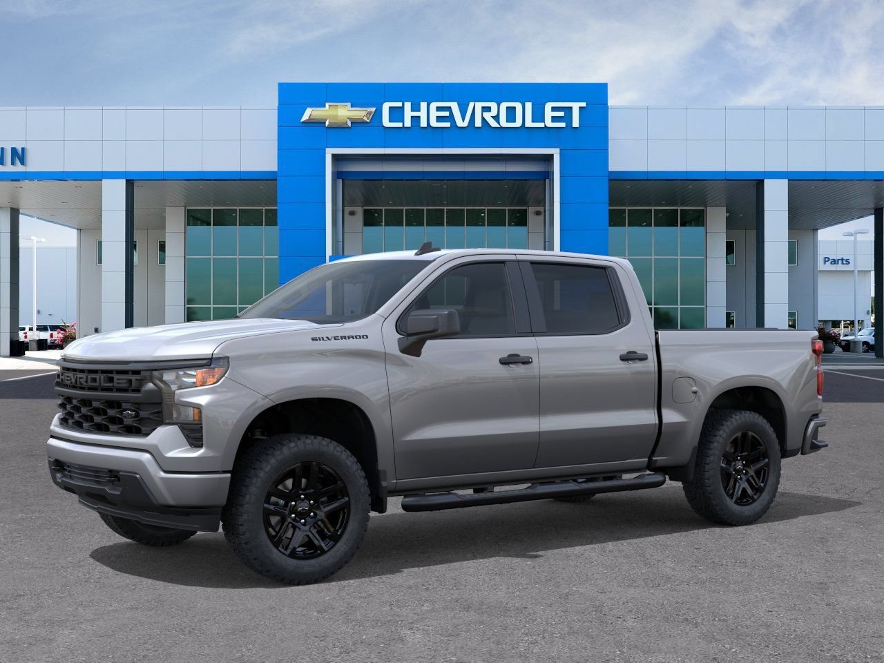 New 2026 Chevrolet Silverado 1500 Custom w/ Turbomax Blackout Package RWD image 2