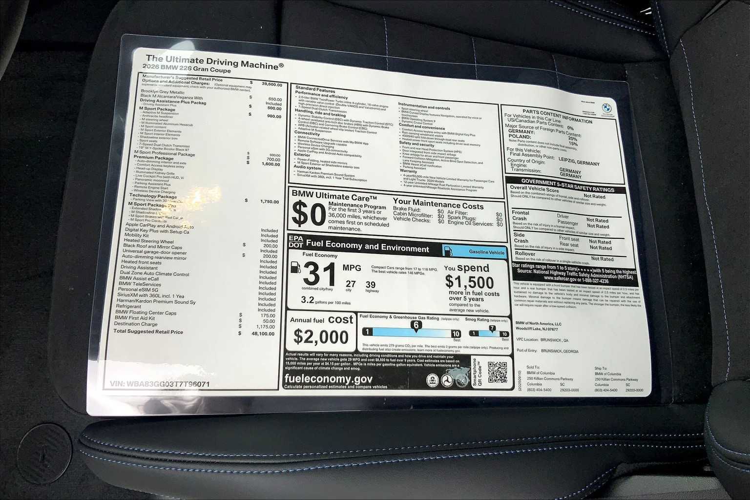 Used 2026 BMW 228i w/ Technology Package FWD image 19