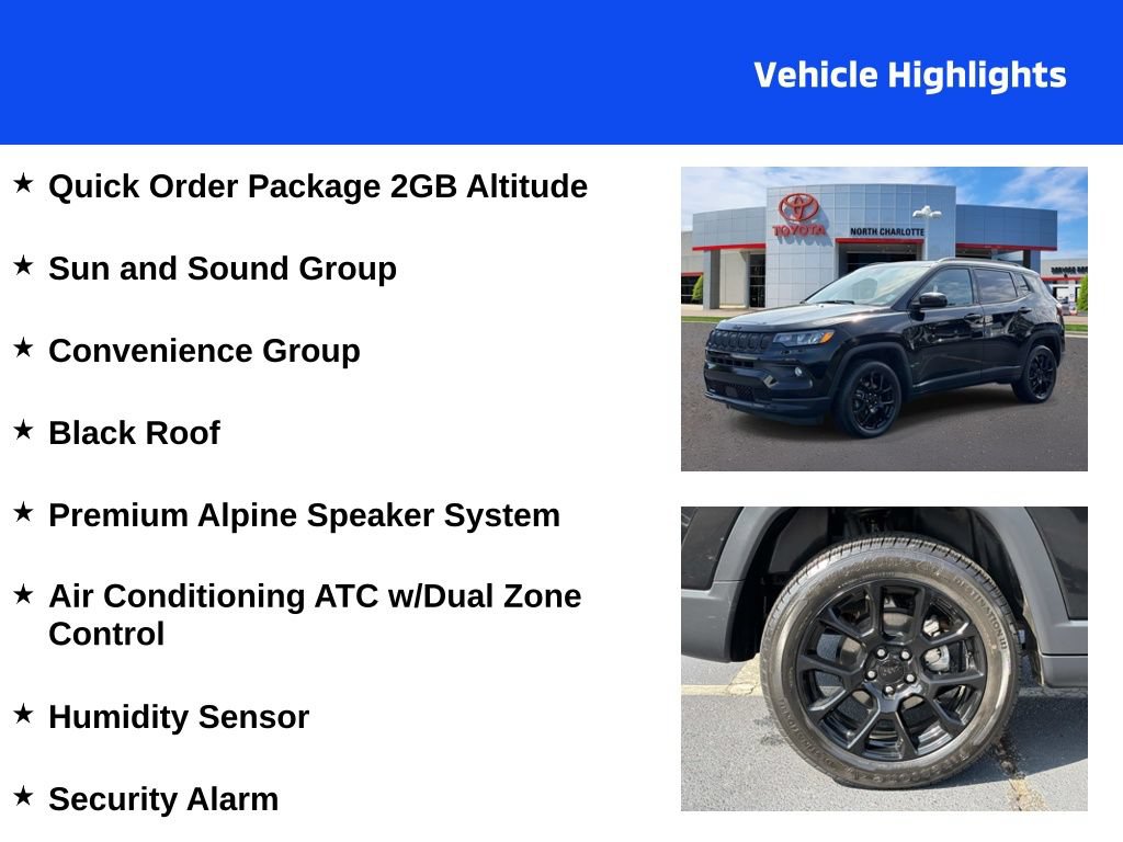 Used 2022 Jeep Compass Latitude w/ Sun and Sound Group AWD/4WD image 4