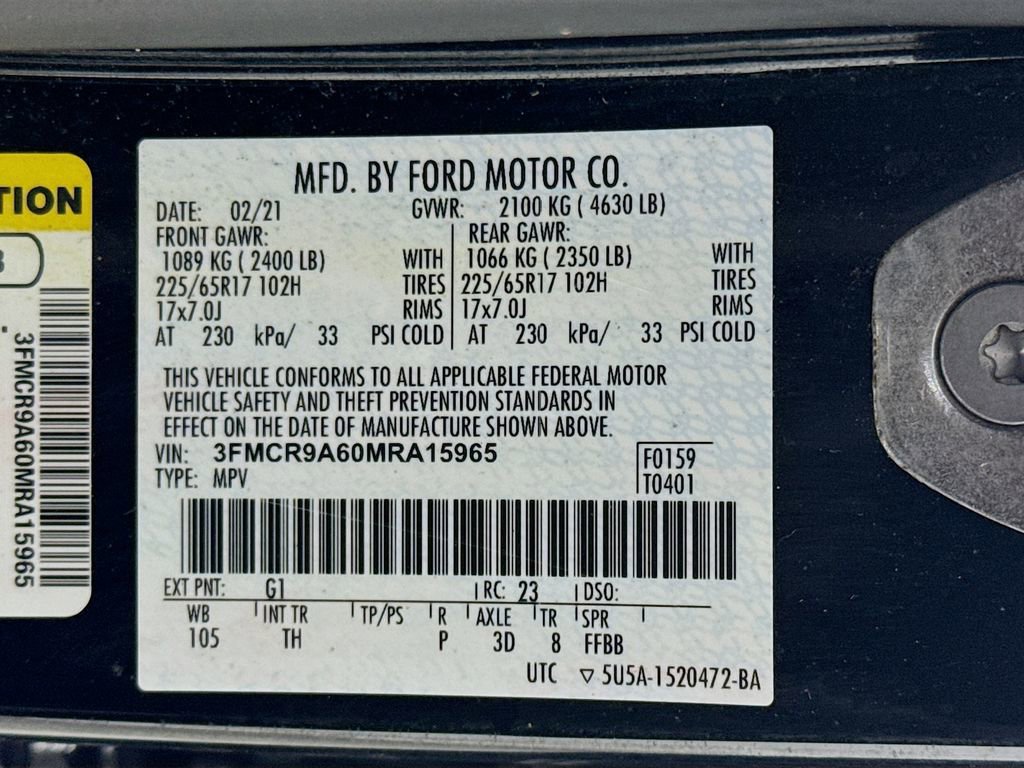Used 2021 Ford Bronco Sport AWD/4WD image 32