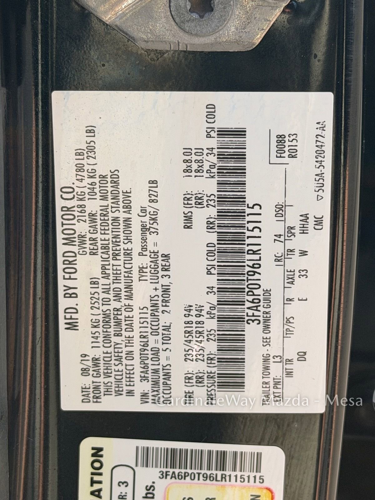 Used 2020 Ford Fusion SE image 30