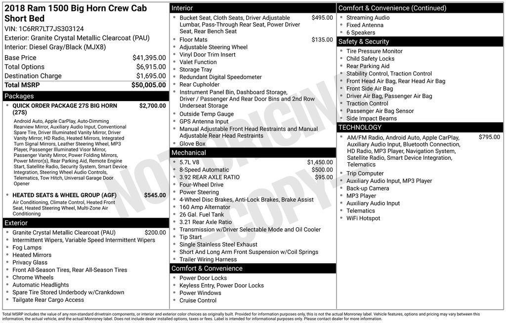 Used 2018 RAM 1500 Big Horn AWD/4WD image 31