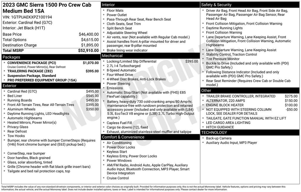 Used 2023 GMC Sierra 1500 Pro w/ Convenience Package image 30