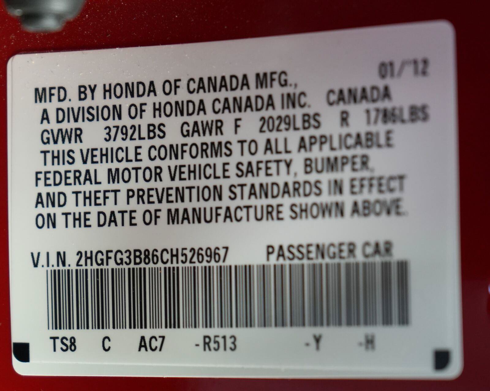 Used 2012 Honda Civic EX image 29