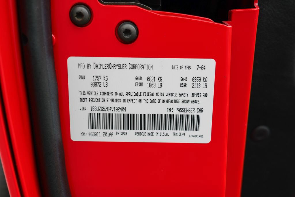 Used 2004 Dodge Viper SRT-10 image 48