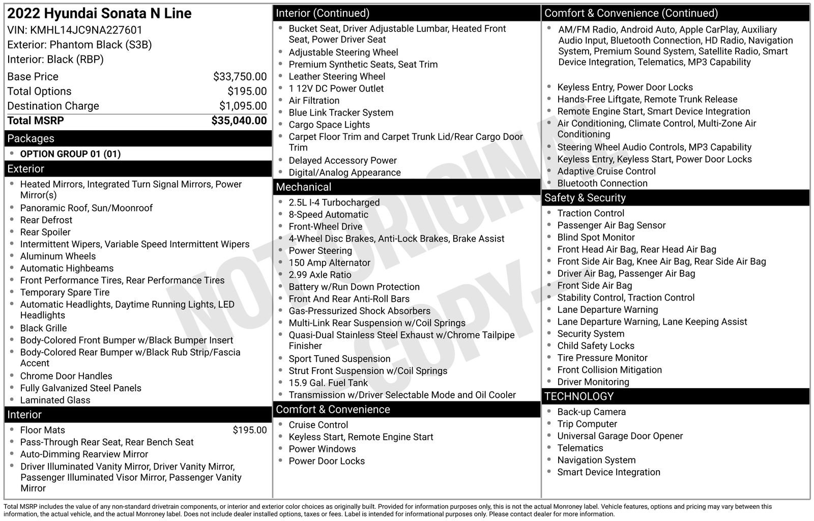 Used 2022 Hyundai Sonata N Line image 37