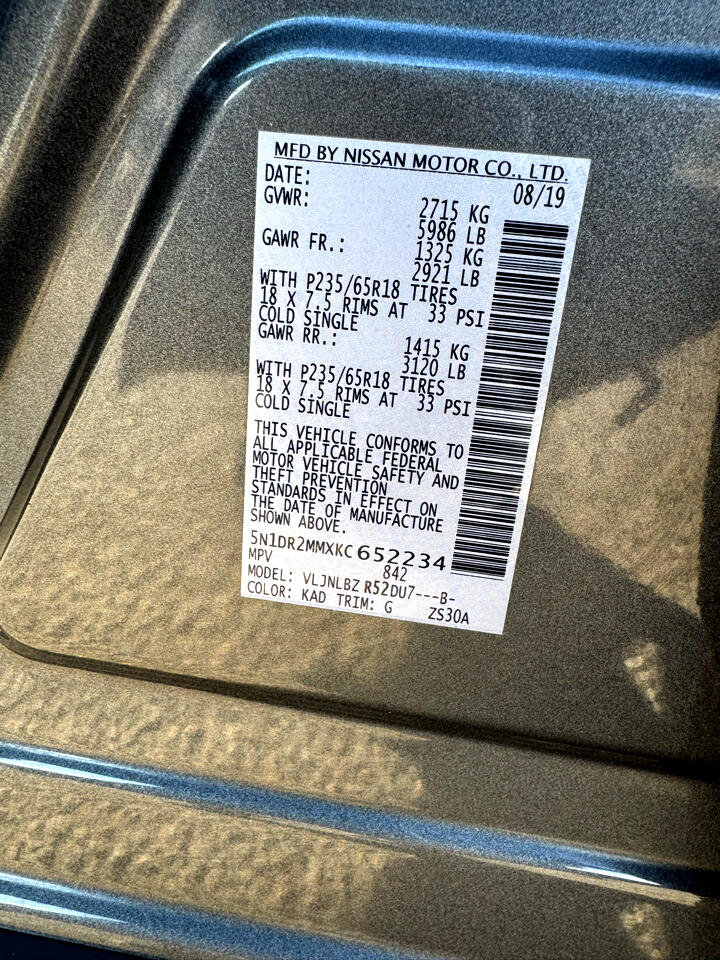 Used 2019 Nissan Pathfinder S image 25